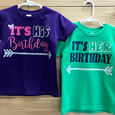 twin birthday shirts